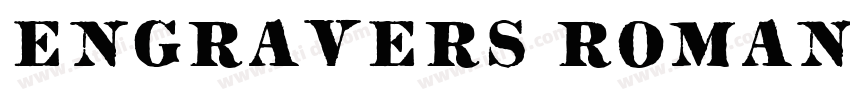 engravers roman字体转换